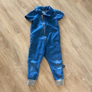 Nununu unisex denim romper